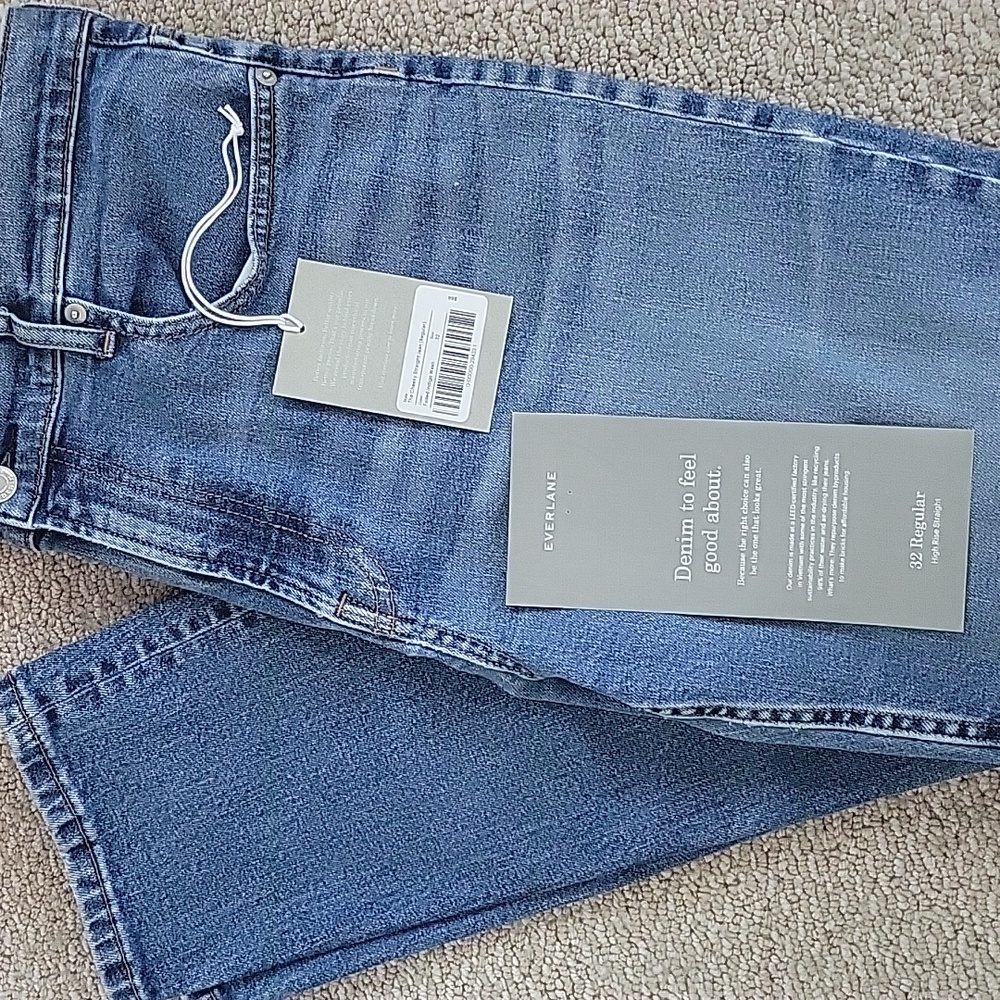 Everlane Women's Straight Leg Jeans - Blue